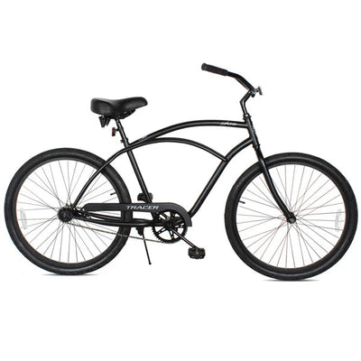 Tracer Bikes | Tracer ACE 26" Beach Cruiser Bike for Men, Single Speed, Hi-ten Steel Frame, Black, 26" Tires |  Chico USA, Inc. 