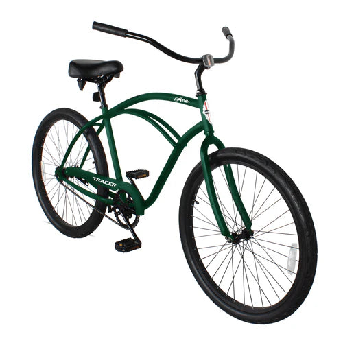Tracer Bikes | Tracer ACE 26" Beach Cruiser Bike for Men, Single Speed, Hi-ten Steel Frame, Black, 26" Tires |  Chico USA, Inc. 