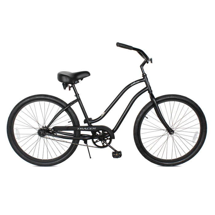 Tracer Bikes | Tracer ACE 26" Female Beach Cruiser with Coaster Brake and Black Spokes in Various Colors |  Chico USA, Inc. 