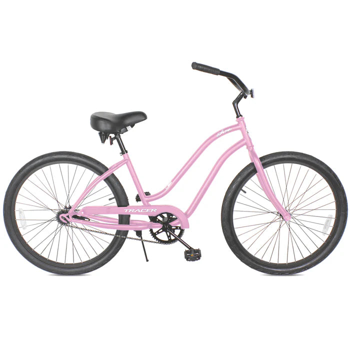 Tracer Bikes | Tracer ACE 26" Female Beach Cruiser with Coaster Brake and Black Spokes in Various Colors |  Chico USA, Inc. 