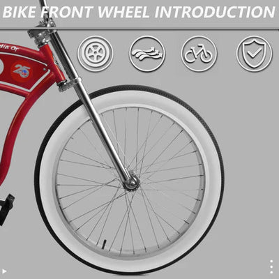Tracer Bikes | Tracer Arcadia GT 26" Chopper Cruiser Bike 1 Speed, Hi-ten Steel Frame |  Chico USA, Inc. 