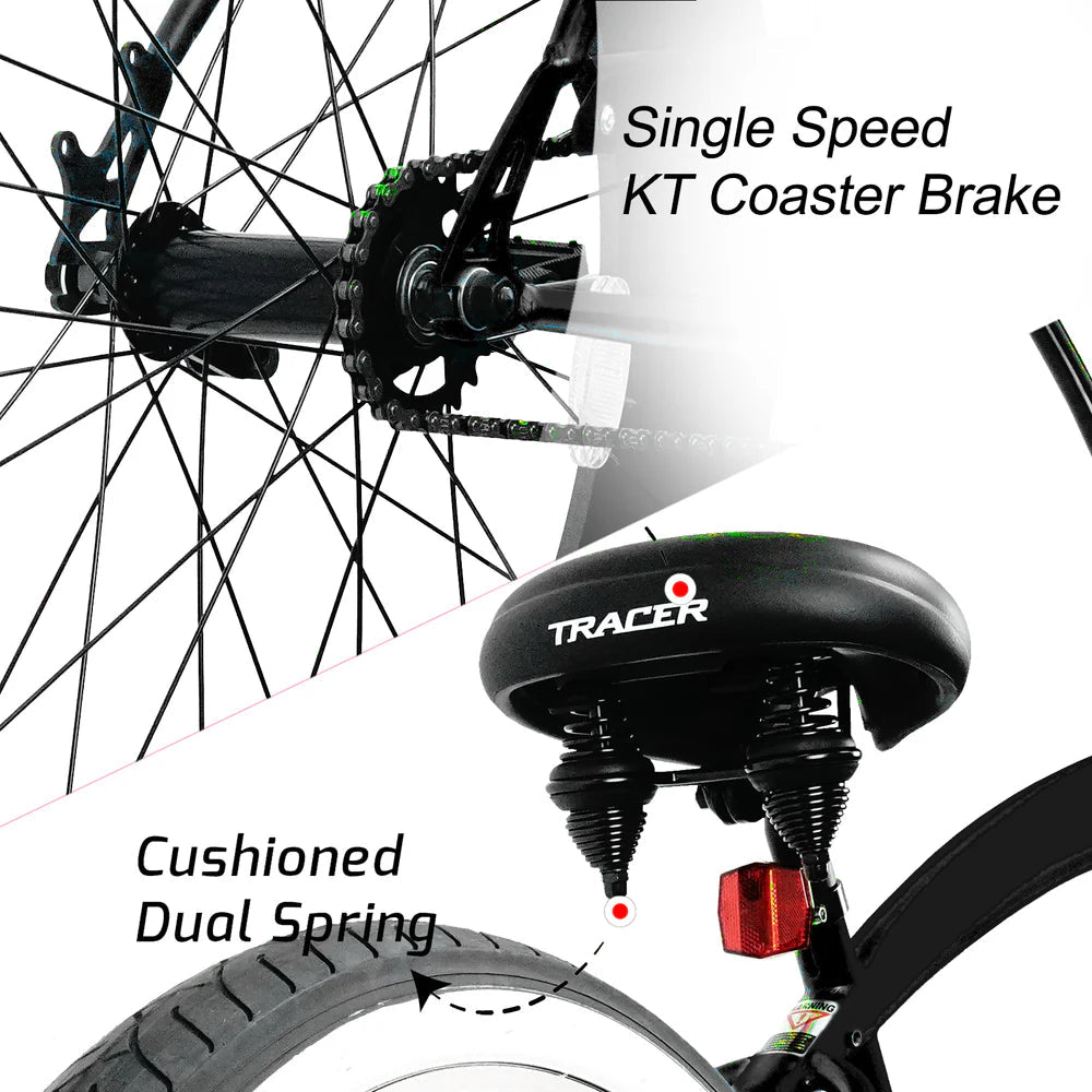 Tracer Bikes | Tracer AVALON 26" Beach Cruiser Bike, Hi-ten Steel Frame, Single Speed |  Chico USA, Inc. 