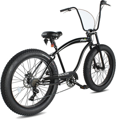 Tracer Bikes | Tracer Avalon GT-7 Beach Cruiser Bike, 26" Wheels, 4.0 Fat Tire, 7-Speed |  Chico USA, Inc. 
