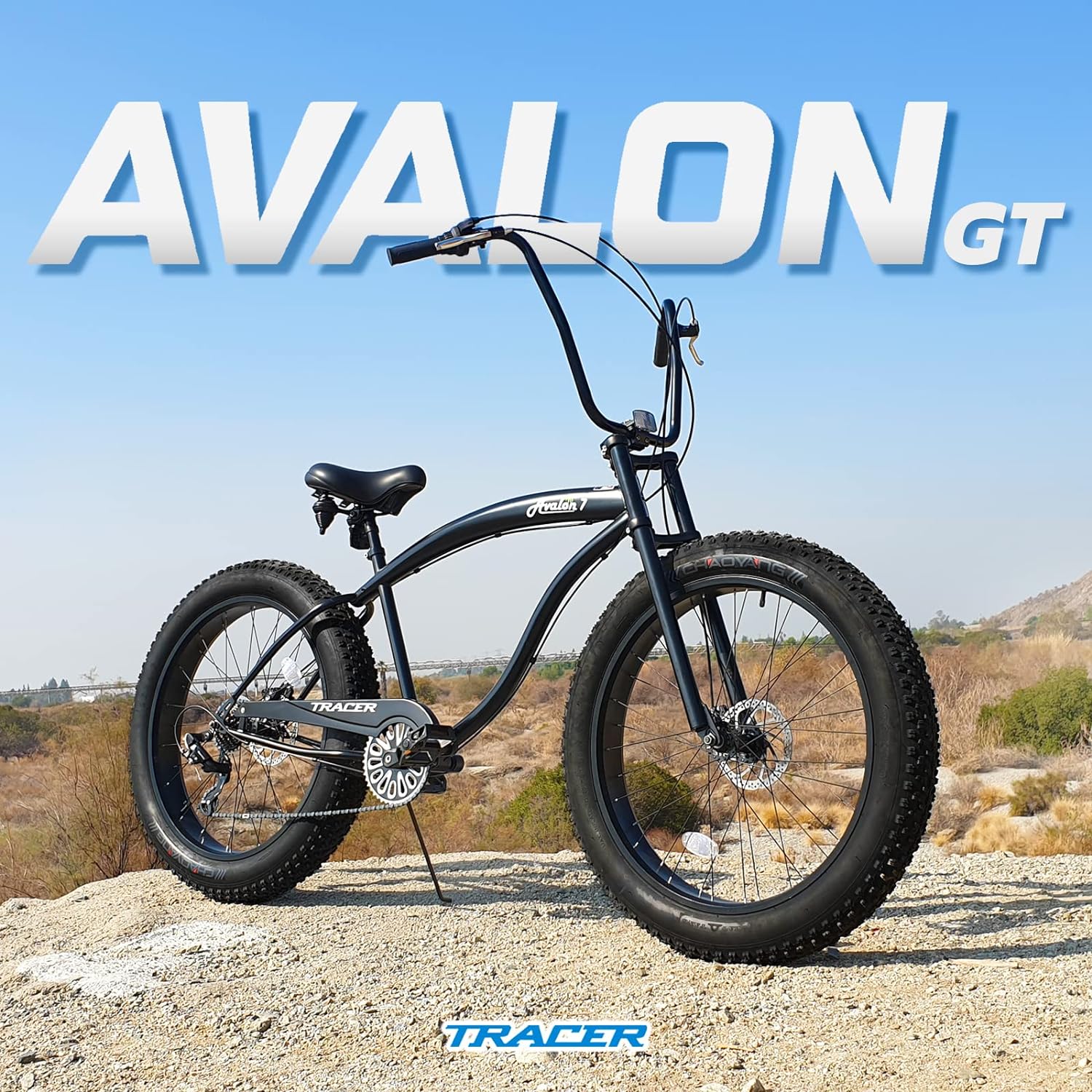 Tracer Bikes | Tracer Avalon GT-7 Beach Cruiser Bike, 26" Wheels, 4.0 Fat Tire, 7-Speed |  Chico USA, Inc. 