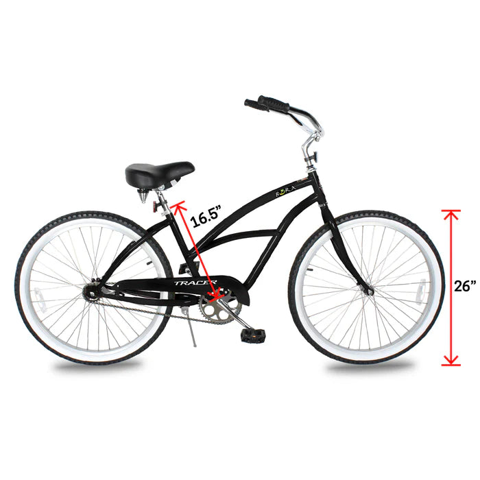 Tracer Bikes | Tracer Bora 26" Female Beach Cruiser Bike, Coaster Brake, Single Speed, Multiple Colors |  Chico USA, Inc. 
