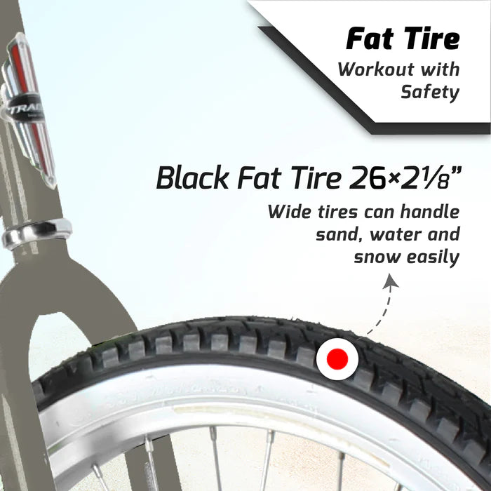 Tracer Bikes | Tracer Bora 26" Male Beach Cruiser Bike, Shimano 7-Speed, Multiple Colors |  Chico USA, Inc. 