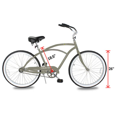 Tracer Bikes | Tracer Bora 26" Male Beach Cruiser Bike, Shimano 7-Speed, Multiple Colors |  Chico USA, Inc. 