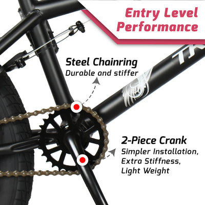 Tracer Bikes | Tracer Edge Freestyle 3.0 BMX Bike for Kids, Adults, and Beginners, 20-Inch Wheels |  Chico USA, Inc. 
