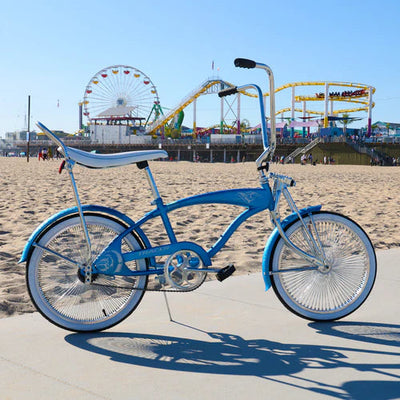 Tracer Bikes | Tracer Hyena Classic Beach Lowrider Bike with 20" Wheels and Banana Seat, Single Speed |  Chico USA, Inc. 
#color_bule