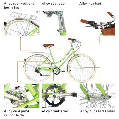 Tracer Bikes | Tracer Kelly 700C Hybrid City Bike, 7-Speed for Urban Commuting |  Chico USA, Inc. 