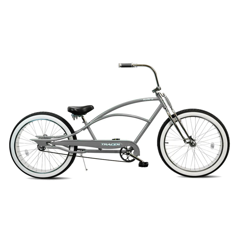 Tracer Bikes | Tracer Master DS 26" Dual Springer Chopper Stretch Beach Cruiser Bike with Fat Tires |  Chico USA, Inc. 