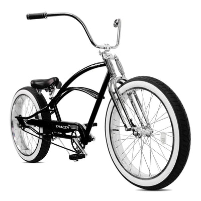 Tracer Bikes | Tracer Master DS 26" Dual Springer Chopper Stretch Beach Cruiser Bike with Fat Tires |  Chico USA, Inc. 