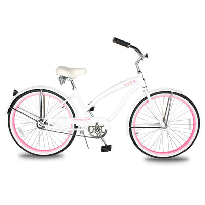 womens white beach cruiser bicycle Tracer NOVA 26" Beach Cruiser