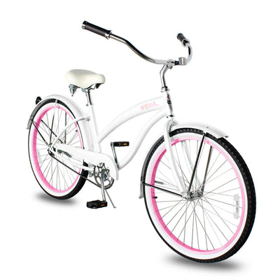 Tracer Bikes | Tracer NOVA 26" Beach Cruiser Bike Single Speed with Moon-Type Handlebar and KT Coaster Brake for Women |  Chico USA, Inc. 