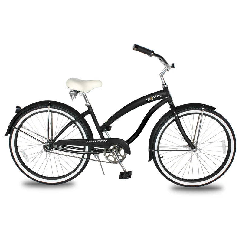 Tracer Bikes | Tracer NOVA 26" Beach Cruiser Bike Single Speed with Moon-Type Handlebar and KT Coaster Brake for Women |  Chico USA, Inc. 