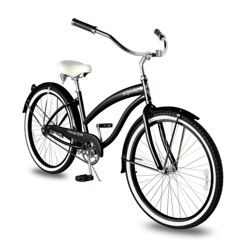 Tracer Bikes | Tracer NOVA 26" Beach Cruiser Bike Single Speed with Moon-Type Handlebar and KT Coaster Brake for Women |  Chico USA, Inc. 