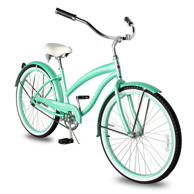 Tracer Bikes | Tracer NOVA 26" Beach Cruiser Bike Single Speed with Moon-Type Handlebar and KT Coaster Brake for Women |  Chico USA, Inc. 