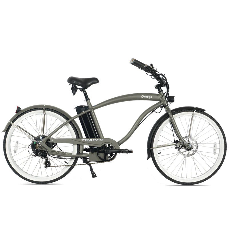 Tracer Bikes | Tracer OMEGA 26" 7-Speed Electric Beach Cruiser Bike for Men |  Chico USA, Inc. 