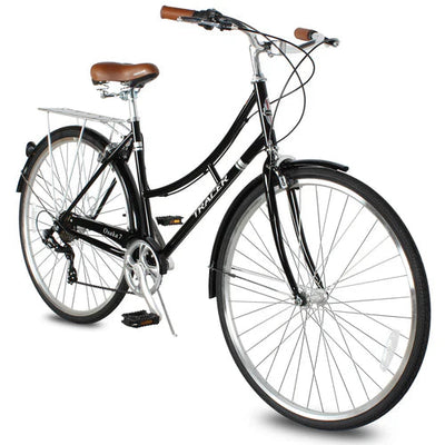 Tracer Bikes | Tracer Osaka 700C 7 Speed Hybrid City Bike with Moon-Type Handlebar for Women |  Chico USA, Inc. 