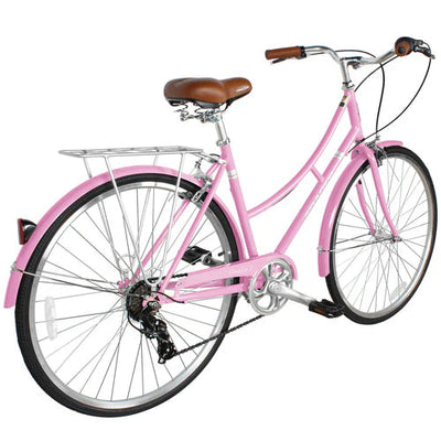 Tracer Osaka 700C 7 Speed Hybrid City Bike with Moon-Type Handlebar for Women - Chico USA, Inc.