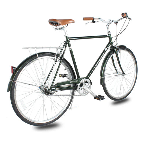 Tracer Bikes | Tracer Osaka 700C Internal 3-Speed Hybrid City Bike for Men with Back Rack |  Chico USA, Inc. 