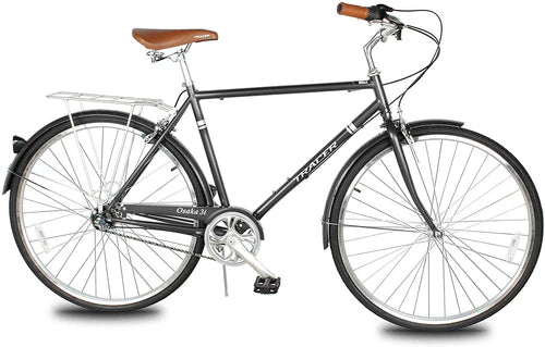 Tracer Bikes | Tracer Osaka 700C Internal 3-Speed Hybrid City Bike for Men with Back Rack |  Chico USA, Inc. 