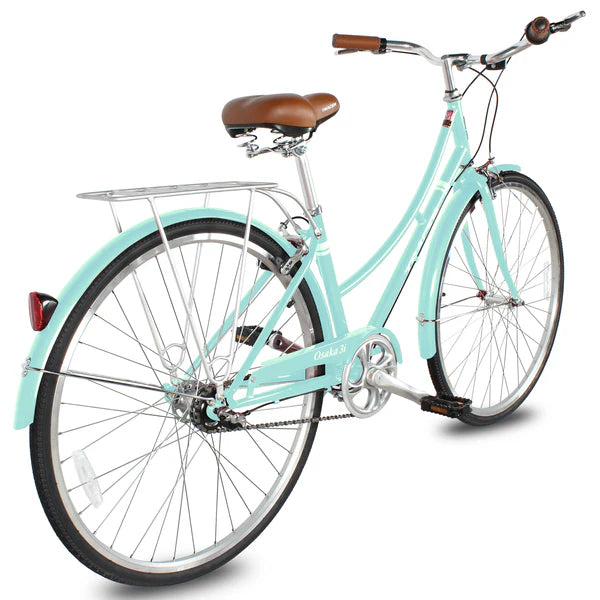 Tracer Bikes | Tracer Osaka 700C Internal 3-Speed Hybrid City Bike for Women with Back Rack |  Chico USA, Inc. 