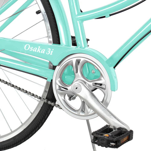 Tracer Bikes | Tracer Osaka 700C Internal 3-Speed Hybrid City Bike for Women with Back Rack |  Chico USA, Inc. 
