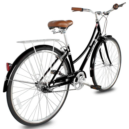 Tracer Bikes | Tracer Osaka 700C Internal 3-Speed Hybrid City Bike for Women with Back Rack |  Chico USA, Inc. 