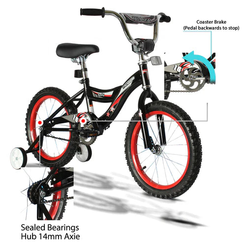 Tracer Bikes | Tracer Rocky 16-Inch Kids Bike with Training Wheels, Sturdy Steel Frame |  Chico USA, Inc. 