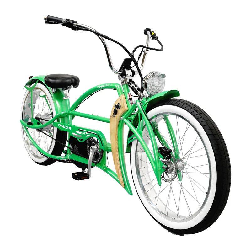 Tracer Bikes | Tracer Signature Pro 26" 800W Chopper Cruiser Electric Bike with Cigarette Lighter & USB Charging Port |  Chico USA, Inc. 