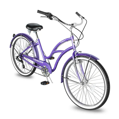 Tracer Bikes | Tracer TAHA 26" Women's Beach Cruiser Bike with Shimano 7-Speed and Alloy Rims |  Chico USA, Inc. 