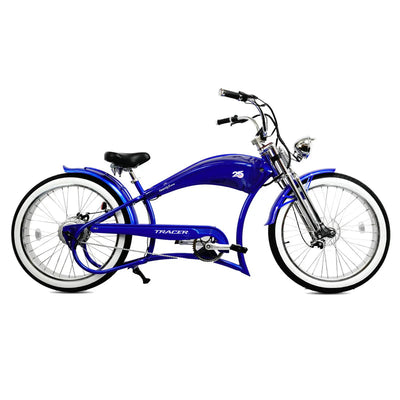Tracer Bikes | Tracer Twenty5 GTS 500W 26" Cruiser E-Bike with Dual Springer Suspension |  Chico USA, Inc. 