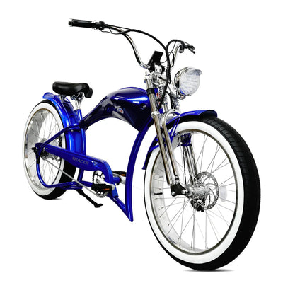 Tracer Bikes | Tracer Twenty5 GTS 500W 26" Cruiser E-Bike with Dual Springer Suspension |  Chico USA, Inc. 