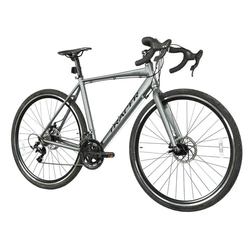 Tracer Bikes | Tracer VELOCITY 700C Road Bike with Aluminum Frame, Available in Matte Black and Grey |  Chico USA, Inc. 