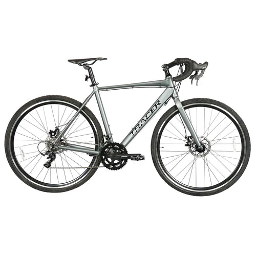 Tracer Bikes | Tracer VELOCITY 700C Road Bike with Aluminum Frame, Available in Matte Black and Grey |  Chico USA, Inc. 