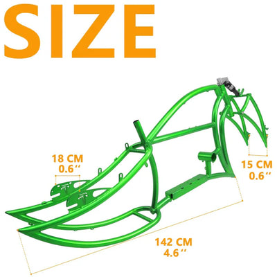 Tracer Bikes | TRACER Signature Pro 26'' Chopper Cruiser Electric Bike Frame, Accepts 26"x 3.0, 4.0 Fat Tires |  Chico USA, Inc. 