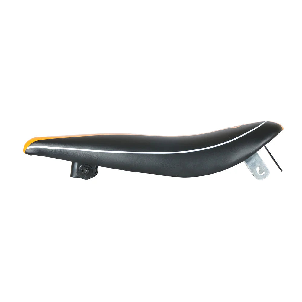Tracer Bikes | Tracer SD-AF-3022-18 Lowrider Banana Saddle, Black & Orange, 17.7" x 5.5" |  Chico USA, Inc. 