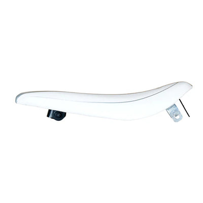 Tracer Bikes | Tracer SD-AF-3022-19 Lowrider Banana Saddle, White & Silver, 17.7" x 5.5" |  Chico USA, Inc. 