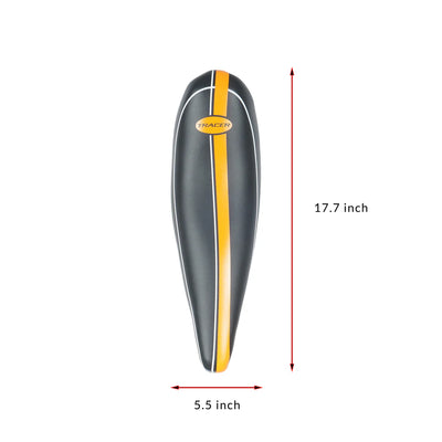 Tracer Bikes | Tracer SD-AF-3022-18 Lowrider Banana Saddle, Black & Orange, 17.7" x 5.5" |  Chico USA, Inc. 