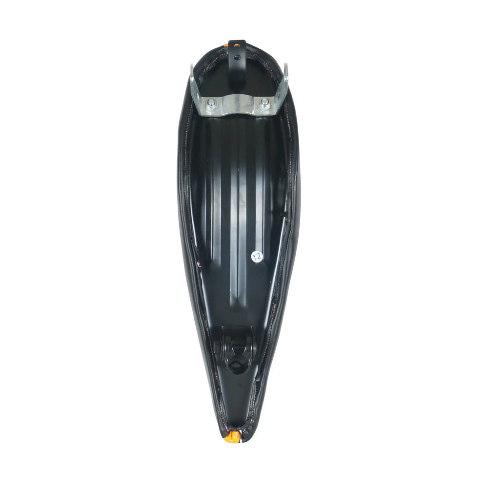 Tracer Bikes | Tracer SD-AF-3022-18 Lowrider Banana Saddle, Black & Orange, 17.7" x 5.5" |  Chico USA, Inc. 