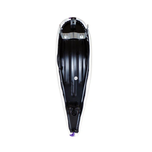 Tracer Bikes | Tracer SD-AF-3022-20 Lowrider Banana Saddle, White & Purple, 17.7" x 5.5" |  Chico USA, Inc. 