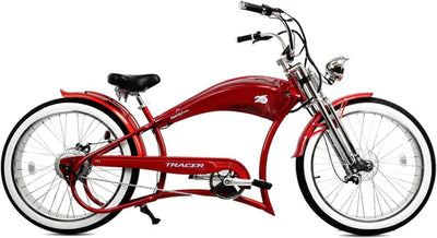 Tracer Bikes | Tracer FM-Twenty5 26" Stretch Cruiser Steel E-Bike Frame with Chain Guard for 26"x3.0, 4.0 Tires |  Chico USA, Inc. 