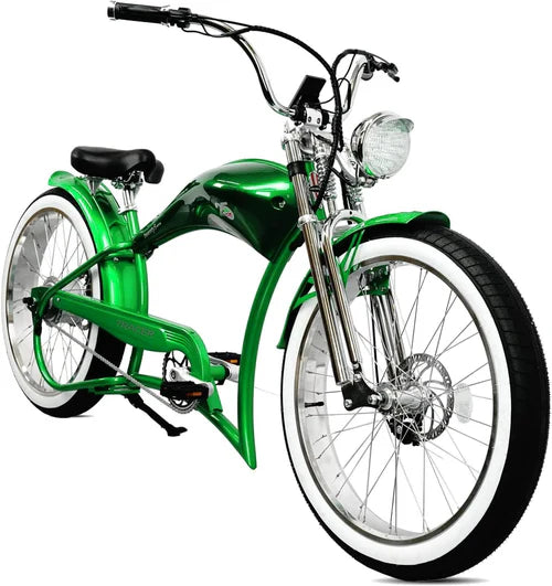 Tracer Bikes | Tracer FM-Twenty5 26" Stretch Cruiser Steel E-Bike Frame with Chain Guard for 26"x3.0, 4.0 Tires |  Chico USA, Inc. 