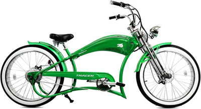 Tracer Bikes | Tracer FM-Twenty5 26" Stretch Cruiser Steel E-Bike Frame with Chain Guard for 26"x3.0, 4.0 Tires |  Chico USA, Inc. 