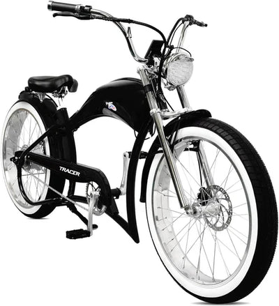 Tracer Bikes | Tracer FM-Twenty5 26" Stretch Cruiser Steel E-Bike Frame with Chain Guard for 26"x3.0, 4.0 Tires |  Chico USA, Inc. 