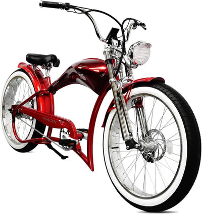 Tracer Bikes | Tracer FM-Twenty5 26" Stretch Cruiser Steel E-Bike Frame with Chain Guard for 26"x3.0, 4.0 Tires |  Chico USA, Inc. 