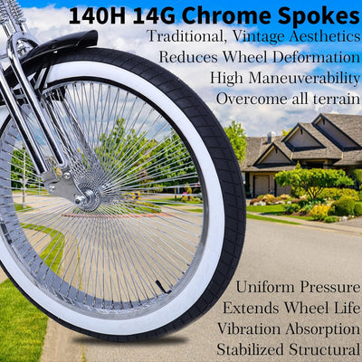 Tracer Scorpion Pro DTS  26" Chopper-Style Stretch Cruiser Bike - Chico USA, Inc.