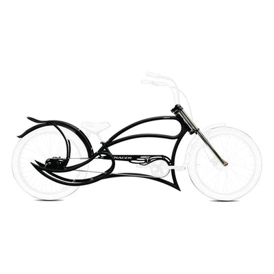 Tracer Bikes | Tracer FM-Leopard GT 26" Stretch Beach Cruiser Steel Frame with Triple Tree Fork and Guard, Accepts 26"x3.0, 4.0 Fat Tires |  Chico USA, Inc. 