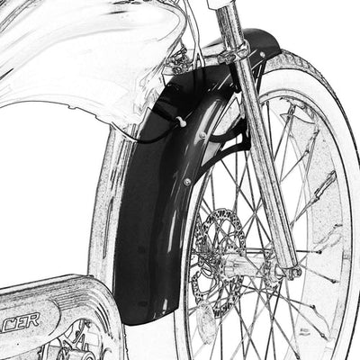 Tracer Bikes | Tracer Fender For Boston GT7 Durable 100mm Aluminum Bike Fender for 26-Inch Wheels - Mud Protection |  Chico USA, Inc. 